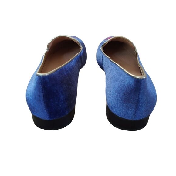 New NWOT Jack Rogers Velvet Slip On Loafers Nautical Sailboat Size 7 1/2 - Picture 5 of 10